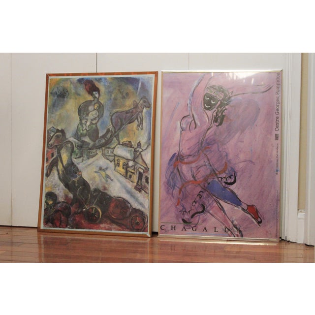 Printmaking Materials 1980s Marc Chagall Offset Lithographs - A Pair For Sale - Image 7 of 12