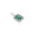 Not Yet Made - Made To Order 6.4ct Emerald Pendant in 925 Sterling Silver With Diamonds For Sale - Image 5 of 12
