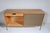 Greige Paul McCobb Planner Group Maple, Grasscloth & Wrought Iron Credenza, 1950s For Sale - Image 8 of 18