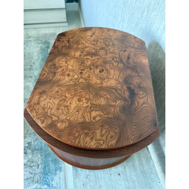 Large Vintage Agresti Briarwood Jewelry Box 4 Drawers Chest For Sale - Image 13 of 14