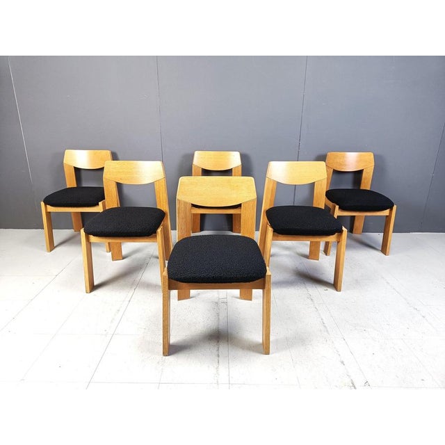 Brutalist Dining Chairs, 1970s, Set of 6 For Sale - Image 4 of 12