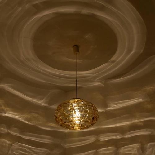 Amber Murano Glass Pendant Lamps, 1960s, Set of 2 For Sale - Image 13 of 18