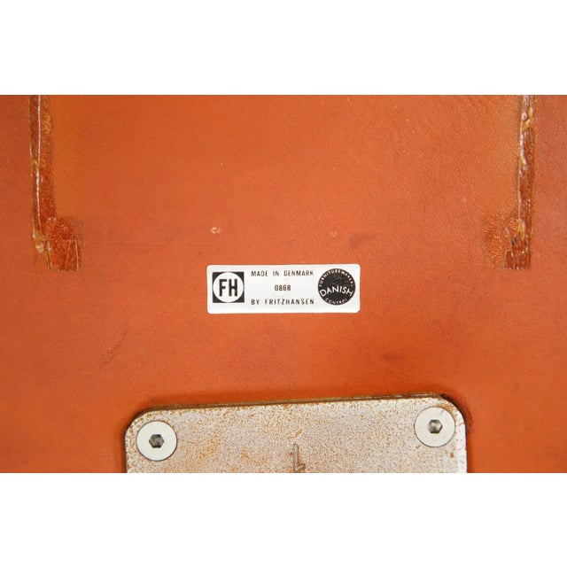 'Oxford' Highback Swivel Chair by Arne Jacobsen for Fritz Hansen, 1968, Signed For Sale - Image 18 of 18