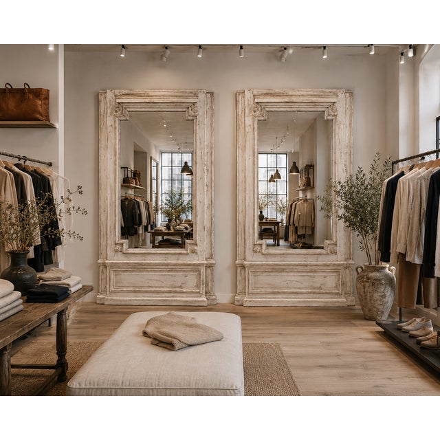 Monumental Painted Trumeau Mirror For Sale In New York - Image 6 of 6
