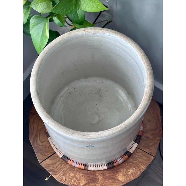 Antique 4 Gallon Stoneware Crock For Sale - Image 9 of 10