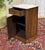Wood 19th Century Walnut Bedside Table with White Marble Top For Sale - Image 7 of 12