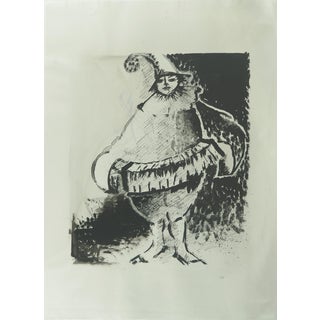 Roger Crusat, Le clown blanc, Lithograph For Sale