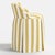 Not Yet Made - Made To Order Spritely Home Uptown Skirted Vanity Chair in Canopy Stripe Honey For Sale - Image 5 of 6