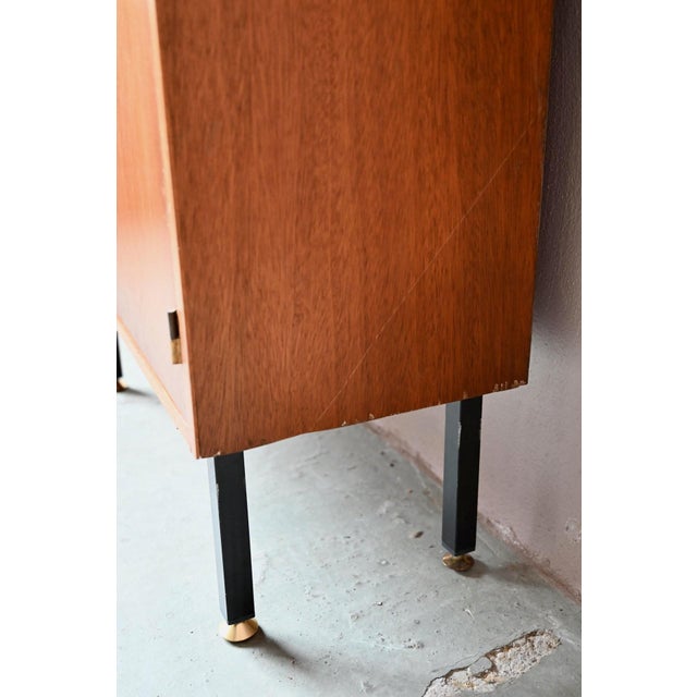 Modernist Display Bookcase in Teak and Brass, 1960s For Sale - Image 15 of 18