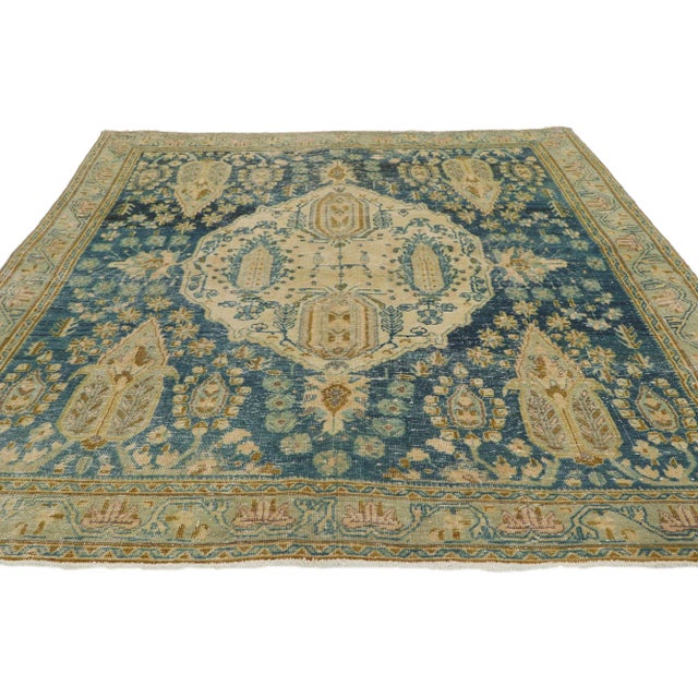 Rustic Mid 20th Century Rustic Vintage Persian Afshar Rug, 04'09 X 06'06 For Sale - Image 3 of 10