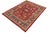 Traditional Classic Ziegler Red Blue Hand-Knotted Wool Rug - 8'4'' X 9'11'' For Sale - Image 3 of 8
