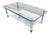 Italian Two-Tier Coffee Table in Glass, 1980s For Sale