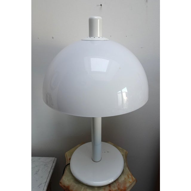 Large Dutch Space Age Acrylic and Metal Table Lamp, 1970s, in Good conditions. Designed 1970 to 1979 European Plug (up to...