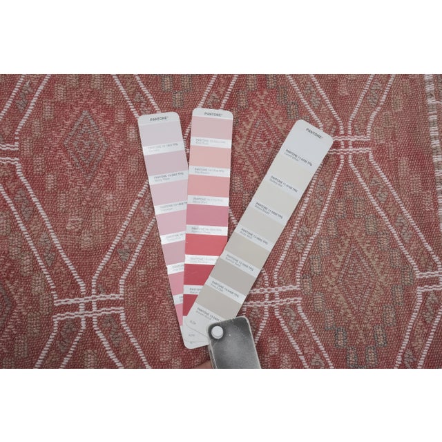 Mid Century Diamond Turkish Kilim Runner Rug For Sale - Image 12 of 13