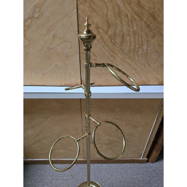 Mid-Century Modern Paris Gilded Ring Loop Rack For Sale In Boston - Image 6 of 10