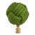 Nautical Knot Lamp Finial in Moss Green on Brass Hardware For Sale