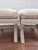 1990s Pair of Upholstered X Leg Benches For Sale - Image 5 of 14