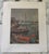 Vintage lithographic reproduction of an atmospheric marina scene depicting sailboats rendered in a palette of muted blues,...