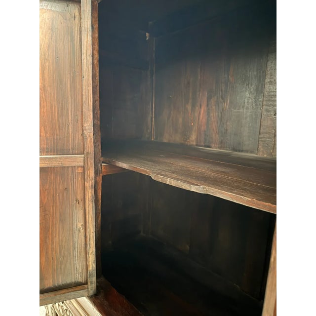 19th Century Asian Antique Monumental Carved Cabinet For Sale - Image 13 of 18