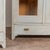 Wood Pair, Early 20th Century Gray Painted Pine Bookcases Display Cabinets With Glass Doors For Sale - Image 7 of 8