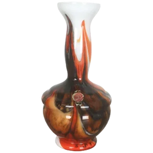 Extra Large Pop Art Opaline Florence Vase, Italy, 1970s