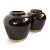 Vintage Mid 20th Century Black Ceramic Jar For Sale - Image 4 of 8