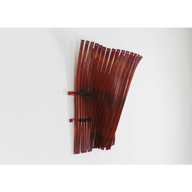 Gaetano Pesce Alda Wall Lamp in Rubber and Steel Rod by Gaetano Pesce For Sale - Image 4 of 12