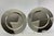 1980s A Pair Silver Round Platters Plain, 12 In. For Sale - Image 4 of 10
