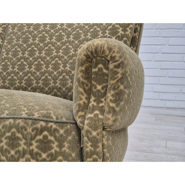 Brown Danish Banan 3-Seater Sofa in Velour, 1960s For Sale - Image 8 of 18