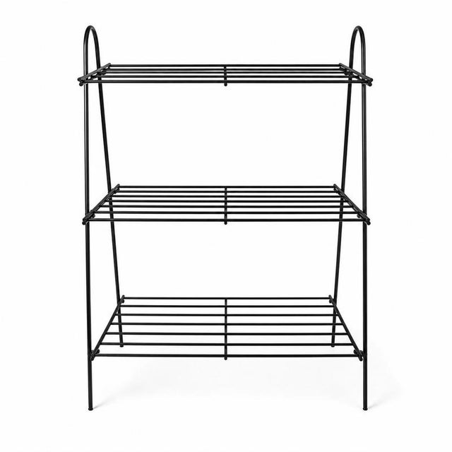 Vintage Metal Rack / Shoe Rack from the 1970s This stylish vintage metal rack from the 1970s is a practical and...