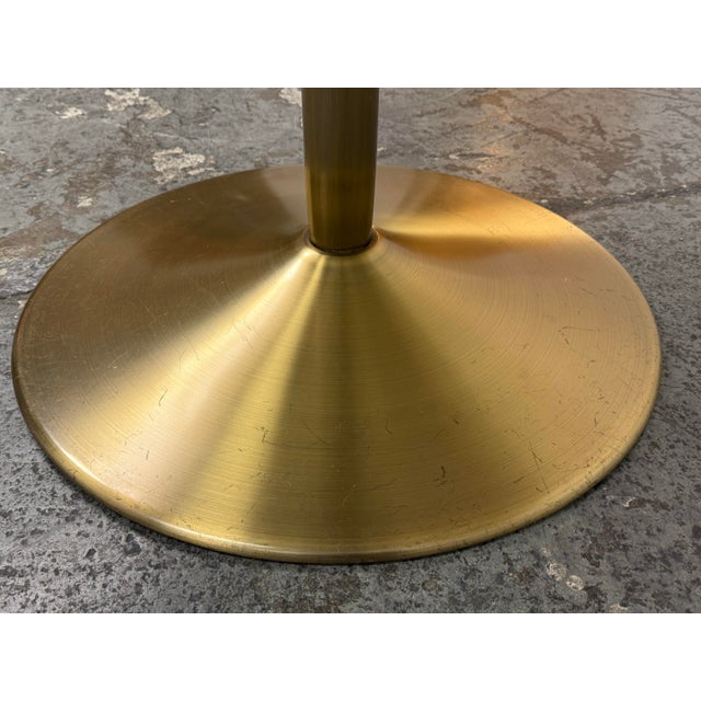 Cb2 Odyssey Brass Round Dining Table For Sale - Image 10 of 12