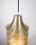 Gold Danish Pendant Lamp in Aluminium, 1970s For Sale - Image 8 of 11