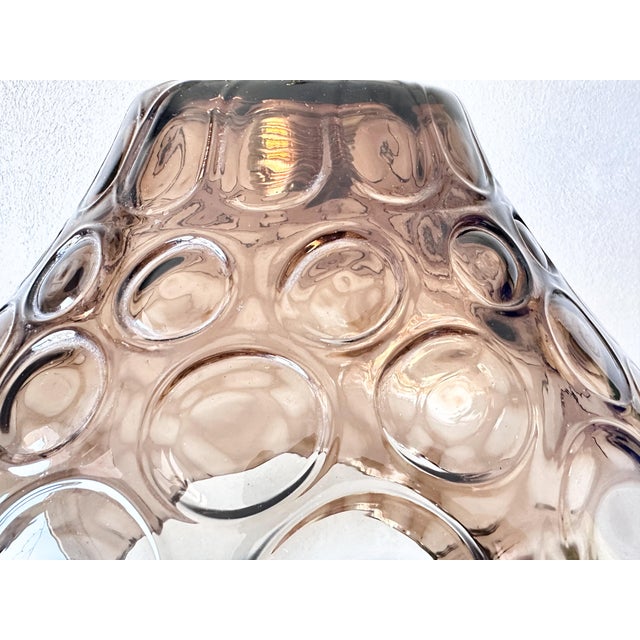 Mid-Century Modern Vintage Smoked Pendant Light from Glashütte Limburg, 1970s For Sale - Image 3 of 12