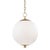Mark D. Sikes 1 Light Sphere No. 1 Pendant, Small, Aged Brass For Sale
