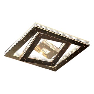 Eclipse Square Single Crystal Layer Pendant Lamp by Aggiolight, Set of 3 For Sale