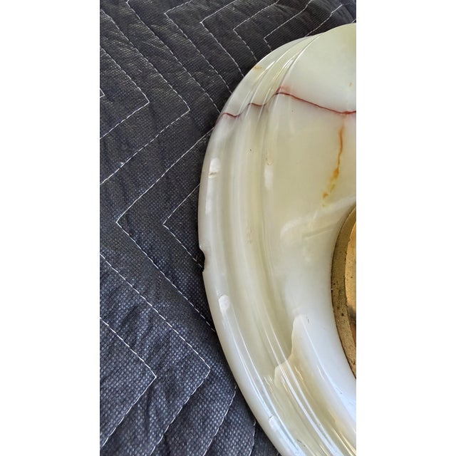 Mid-Century Modern Onyx Tripple Cylinder Base Side Tables Stand Pedestal Tables For Sale - Image 13 of 17
