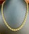 24 Karat Pure Gold Hand Made Yellow Gold Link Chain Necklace, 22.3 Gm, 16 Inch For Sale - Image 4 of 8