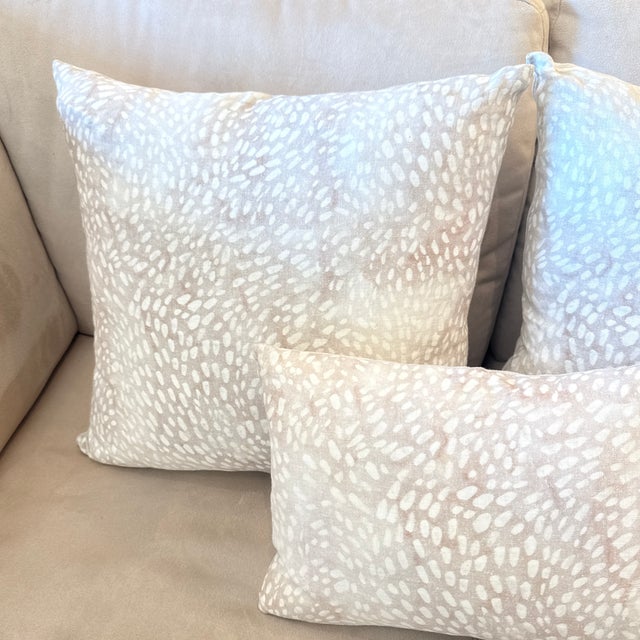 Rebecca Atwood Speckled Pillows, Set of Three For Sale - Image 4 of 12