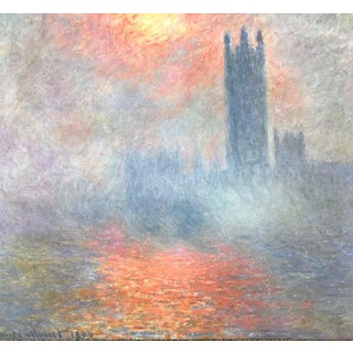 1960s 'trouee De Soleil Dans Le Brouillard' Printed: Quadrichromie in France by Monet Claude Poster For Sale