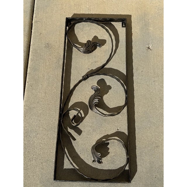 Black Vintage Spanish Style 3 Piece Iron Wall Candleholder Wall Hanging Decor For Sale - Image 8 of 9