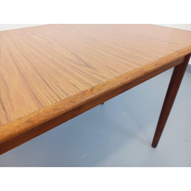 Vintage Scandinavian Style Rectangular Dining Table in Teak and Melamine, 1960s For Sale - Image 16 of 18
