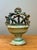This vintage Guatemalan polychrome ceramic crown incensario is a captivating example of traditional folk craftsmanship,...