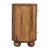 Brown Oak-Tone Mango Wood Bedside Table With Ball Feet For Sale - Image 8 of 8