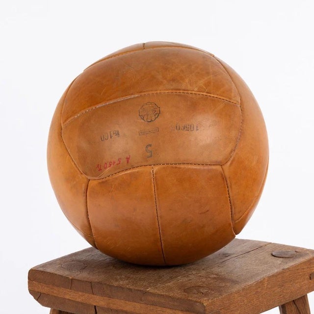 Vintage Medicine Ball, 1930s For Sale - Image 3 of 4