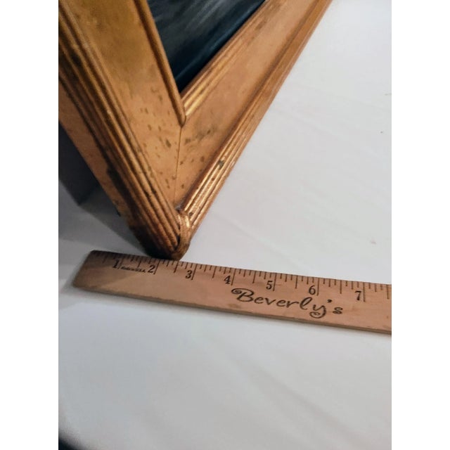 1940s Swan Oil Painting in Gilt Wood Frame - Bird Art With Gold Frame Moody Vintage Hand-Painted Wall Canvas For Sale - Image 4 of 8