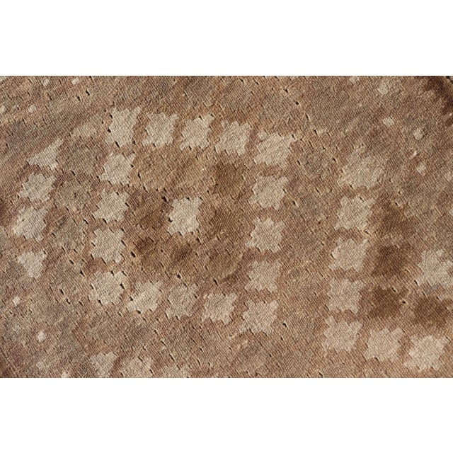 Vintage Turkish Tribal Kilim Runner With Warm Earth Tones and Geometric Patterns 2'5"x12'0" For Sale - Image 10 of 10