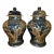 Pair of Mirror Black Ginger Jars For Sale