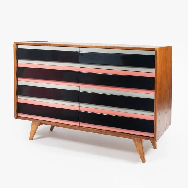Mid-Century Modern Model U-453 Chest of Drawers attributed to Jiří Jiroutek For Sale - Image 3 of 9