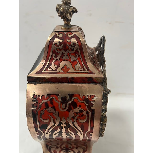 Napoleon III Cartel Clock in Boulle-Style Marquetry, 19th Century For Sale - Image 9 of 18