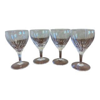 Vintage Josair Crystal Wine Glasses - Set of 4 For Sale